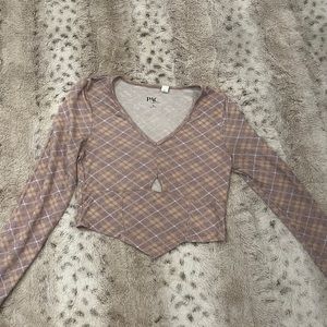 PACSUN long sleeve crop top